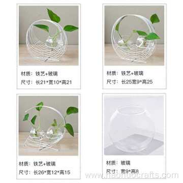 Style glass bottle Desktop Vase Container Glass Ornament